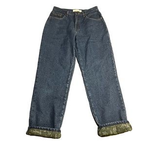 LL bean flannel lined jeans